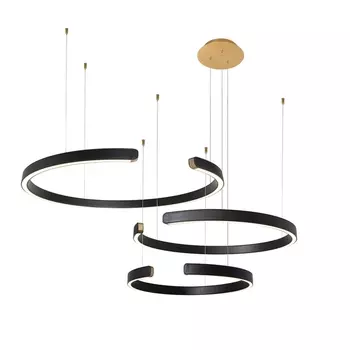 Подвесной светильник светодиодный 10025/3 Loft It Ring Black