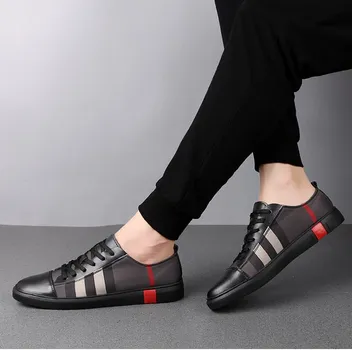 Fashion Men Sneakers Genuine Leather Mens Fashion Business Shoes Luxury Brand Men Casual Walking Trainers Male Designer Moccasins Summer 37 белый