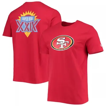 Мужская футболка Scarlet San Francisco 49ers Patch Up Collection Super Bowl XXIX New Era