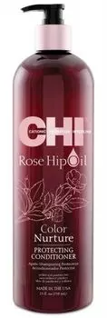 Chi Rose Hip Oil - Кондиционер с маслом дикой розы "Поддержание цвета" 739 мл