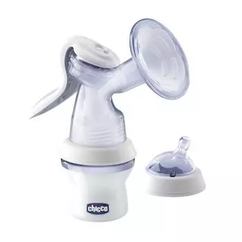 Chicco Natural Feeling - Молокоотсос ручной с бутылочкой