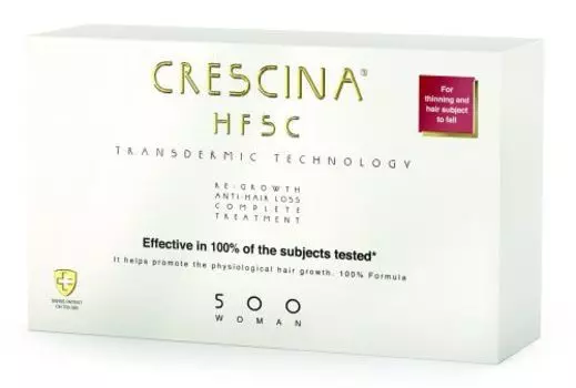 Crescina Transdermic 500 - Комплекс (лосьон для возобновления роста волос №10, лосьон против выпадения волос №10)