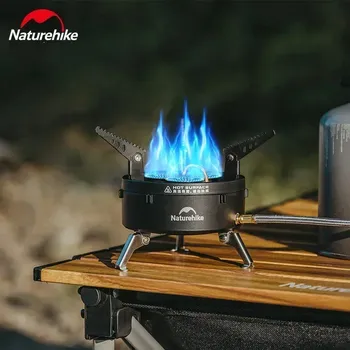 Газовая плита Naturehike Dark Star с тремя горелками, регулируемая электрическая горелка, 3300 Вт