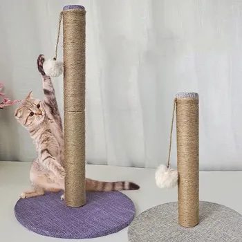 Кошачья игрушка Sisal, Когтеточка для котят, скалолазания, прыгающая башня с мячом, скребок для кошек, мебель для домашних животных, аксессуары