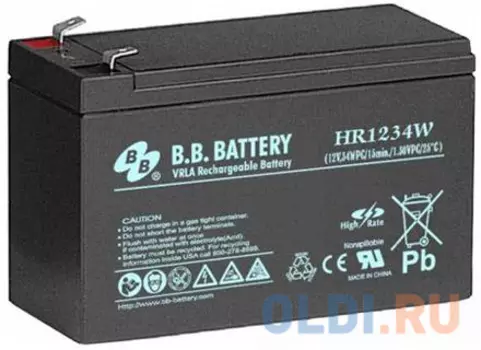 Аккумуляторная батарея для ИБП BB HR 1234W 12В, 7Ач