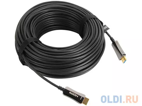 Активный оптический кабель HDMI 19M/M,ver. 2.0, 4K@60 Hz 50m VCOM 