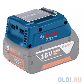 Адаптер BOSCH GAA 18V-24 USBx2 (2x2.4A или 2 x 1.2A) Порт для куртки с подогревом