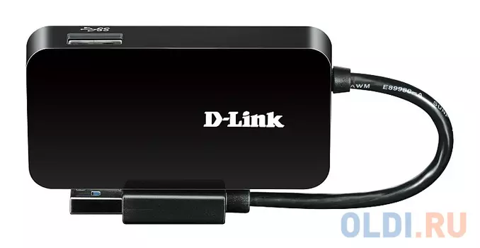 Адаптер D-Link DUB-1341/A1B Компактный концентратор с 4 портами USB 3.0
