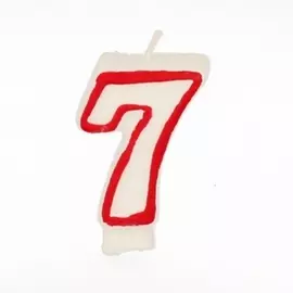 свеча для торта PAP-STAR Цифра 7 4,9х3,8х1,2см 13ч/г без аромата