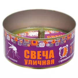 свеча HELP Цитронела от комаров уличная 7 часов 1шт в банке