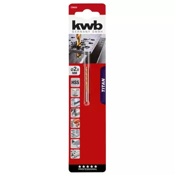 сверло по металлу KWB TITAN 2х49мм