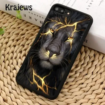 Мягкий чехол для телефона Krajews с африканским львом для iPhone 14 5 6s 7 8 plus X XR XS 11 12 13 pro max Samsung Galaxy S21 S22 ultra iPhone 6plus