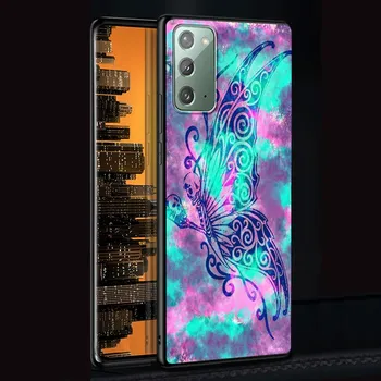 Чехол-бабочка в стиле ретро с черепом для Samsung Galaxy Note 20 Ultra 10 Lite 9 8 A53 A52 S23 S22 S21 S20 Plus, силиконовый черный чехол для телефона Samsung Note 20
