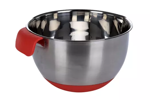 Миска 2,5 л, с противоскользящим дном и мерной шкалой, силиконовая ручка