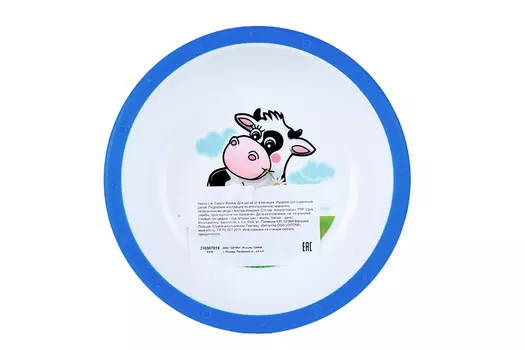 Миска Canpol Little cow пластиковая (с 4 мес)