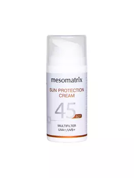 MESOMATRIX / МЕЗОМАТРИКС SUN PROTECTION SPF 45, крем солнцезащитный, заживляющий и успокаивающий, водостойкий, 100 мл
