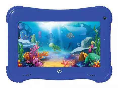Планшет Digma Optima Kids 7 7" 1024x600 IPS, Rockchip RK3126C, 1Gb RAM, 16Gb, WiFi, BT, 2.5 А·ч, Android 8.1, голубой (TS7203RW1)