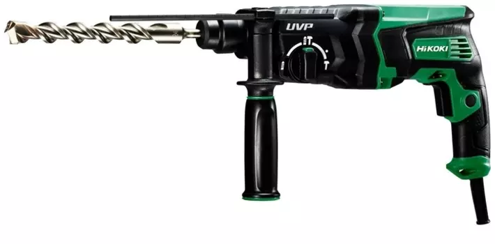 Перфоратор HIKOKI DH28PCY2, сетевой, SDS-Plus, 850Вт, 3 Дж, 1100 об/мин, 4300 уд/мин, пластиковый кейс, 2.9кг (DH28PCY2NSZ)