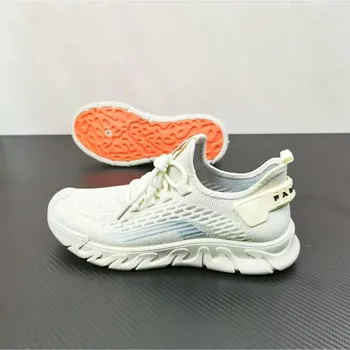 Новые летние спортивные легкие мужские кроссовки Flying Woven Thin Breathable Men s Running Mesh Shoes Casual Shoes 39