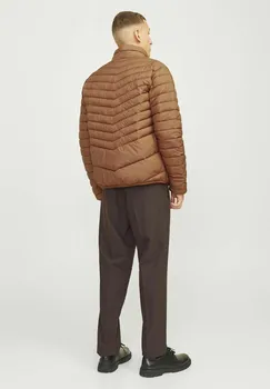Зимняя куртка JJESTATE PACKABLE PUFFER COLLAR NOOS Jack & Jones, коричневый