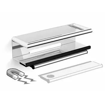 Полка со стеклоочистителем на магните Black&White Accessories 2351SN0