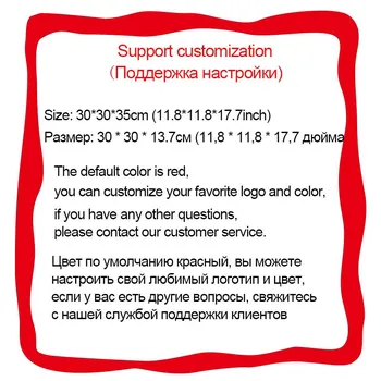 O SHI CAR Organizer Pu Leather Storage Bag Pp Board Складной органайзер в авто с индивидуальным логотипом Водонепроницаемое хранилище red-S