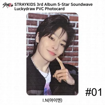 Третий мини-альбом Stray Kids 5 Star Soundwave Первая фотокарточка Luckydraw Polaroid CB - Soundwave (#01)