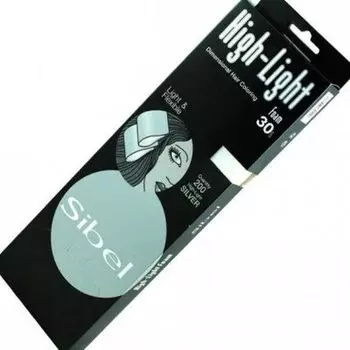 Бумага для мелирования СЕРЕБРО 8.5*30см 200шт "Sibel"