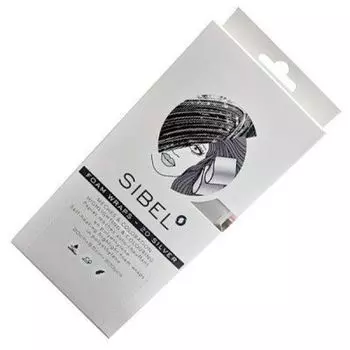 Бумага для мелирования СЕРЕБРО 9.5*20см 200шт "Sibel"