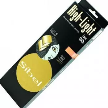 Бумага для мелирования ЗОЛОТО 8.5*30см 200шт. "Sibel"
