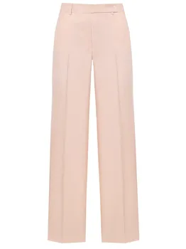 Брюки из шерсти и льна KITON