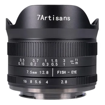 Объектив 7Artisans 7.5mm f/2.8 II Fisheye, Nikon Z Mount, черный