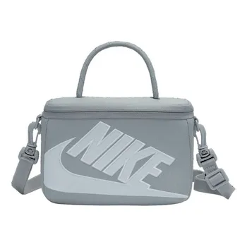 Сумка mini shoebox crossbody 'grey' Nike, серый