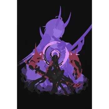 Плакат Genshin Impact Игровой принт Настенное искусство Подарок для геймеров Персонажи Genshin Impact Эстетический декор Холст Картина Игровой принт 21cm30cm NoFrame