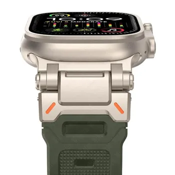 Резиновый ремешок для часов Apple Watch Band Ultra 2 1 49 мм 45 мм 44 мм 42 мм Мягкий силиконовый браслет для IWatch Series 9 8 7 6 SE 5 4 Correa For Apple Watch 42mm