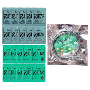 Orphee 20 шт./комплект, 6 шт./комплект, струны для гитары RX19/RX17, супер нить из никелевого сплава, Струны для электрогитары
