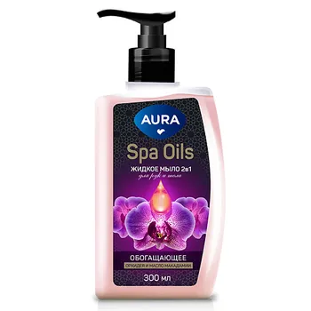 AURA Spa Oils Жидкое мыло 2в1 для рук и тела Нероли и масло арганы 300.0