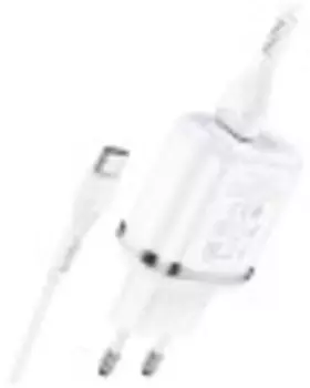 Сетевое зарядное устройство Hoco N4 белый +Кабель USB-Type-C (6931474731067)