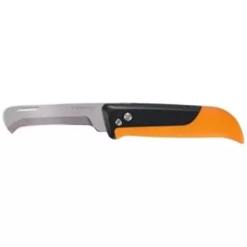 Садовый инструмент Fiskars K80 черный/оранжевый Нож для сборки урожая (1062819)