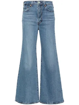 Levi's расклешенные джинсы средней посадки, синий