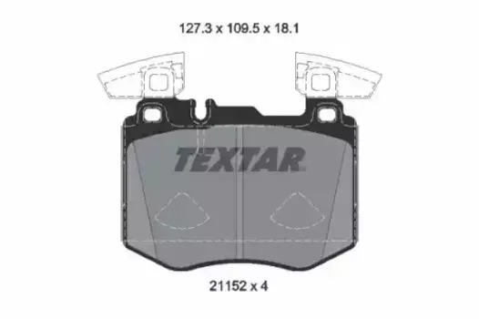 Тормозные колодки дисковые передняя ось TEXTAR 2115201
