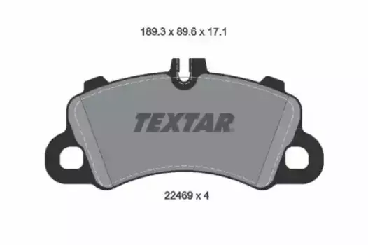 Тормозные колодки дисковые передняя ось TEXTAR 2246903
