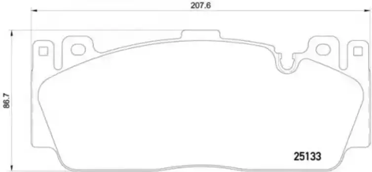 Тормозные колодки дисковые передняя ось TEXTAR 2513301