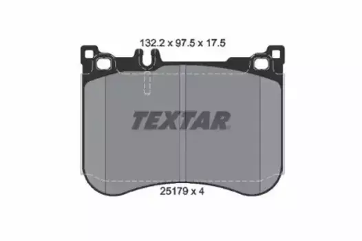 Тормозные колодки дисковые передняя ось TEXTAR 2517903