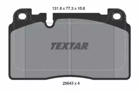 Тормозные колодки дисковые передняя ось TEXTAR 2564302