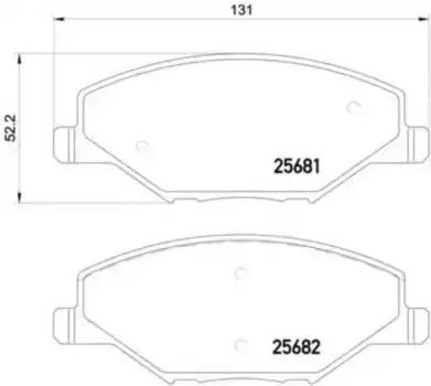 Тормозные колодки дисковые передняя ось TEXTAR 2568101