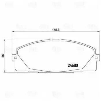 Тормозные колодки дисковые передняя ось TRIALLI PF 4358
