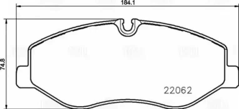 Тормозные колодки дисковые передняя ось TRIALLI PF 0815