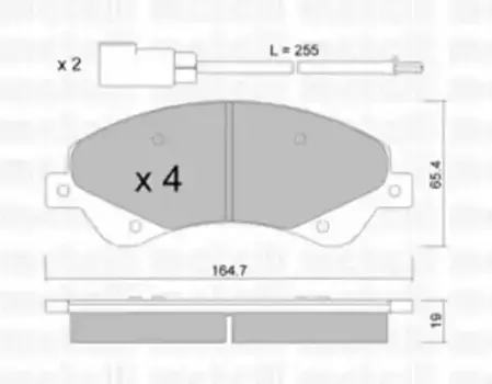 Тормозные колодки дисковые передняя ось METELLI 22-0679-0