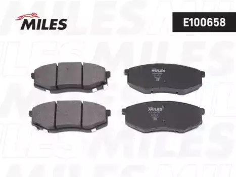 Тормозные колодки дисковые передняя ось MILES E100658